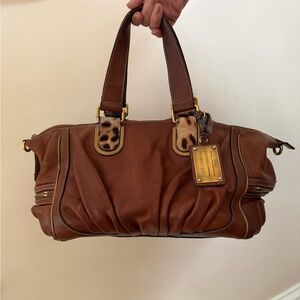 Dolce & Gabbana Miss Exotic leopard trim bag